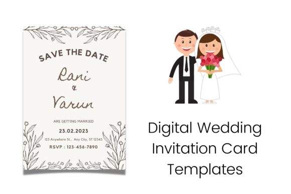 Elegant Digital Wedding Invitation Card Templates for Modern Design