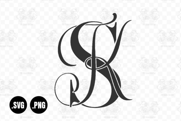 Elegant Sk & Ks Wedding Monogram: A Calligraphy Design Guide