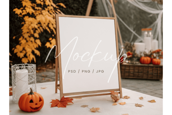 Elevate Your Autumn Event Designs with a Rustic Mockup