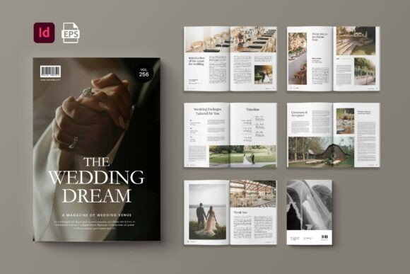 Elevate Your Editorial Design with The Dream Wedding Magazine