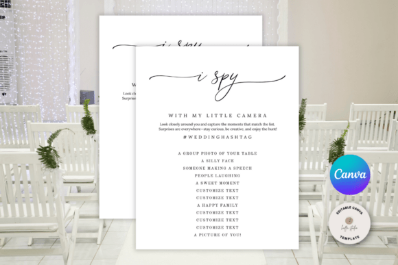 I Spy Wedding Game: Elevate Your Event with Custom Design
