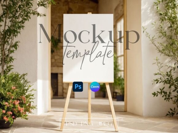 Rustic Outdoor Wedding Sign Mockup: A Designer's Essential Tool