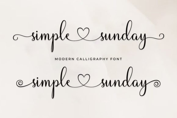 Simple Sunday: The Modern Calligraphy Script for Every Creative Project