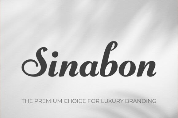 Sinabon: The Ultimate Script Font for Elegant Design