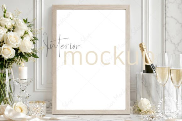 Wedding Frame Mockup Interior: Elevate Your Digital Art Presentation