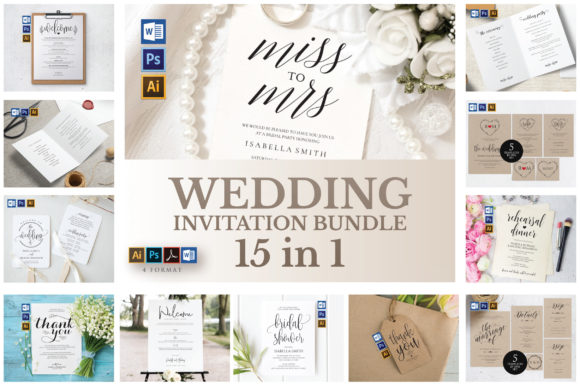 Wedding Invitation BUNDLE, TOS_29: A Designer's Complete Suite