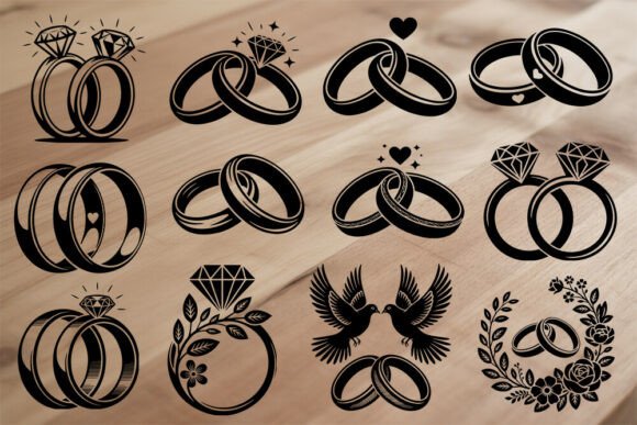 Wedding Rings SVG Bundle: A Designer's Essential Asset